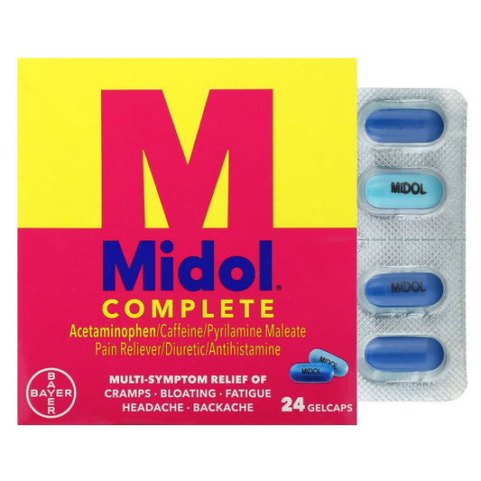 Midol, Complete, 24 Gelcaps - Image 1