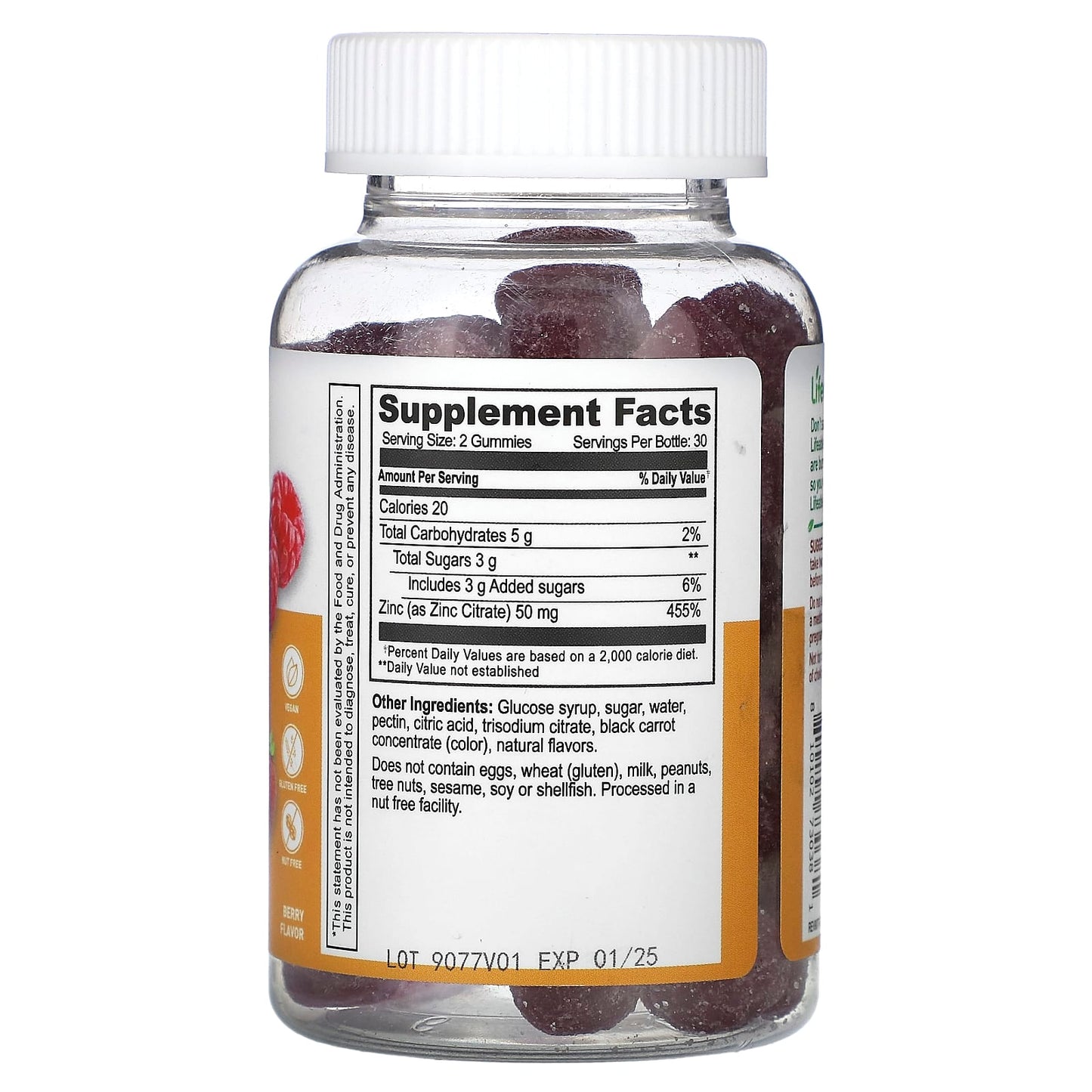 Lifeable, Maximum Strength Zinc Gummies, Berry, 60 Gummies (25 mg per Gummy) - Image 2