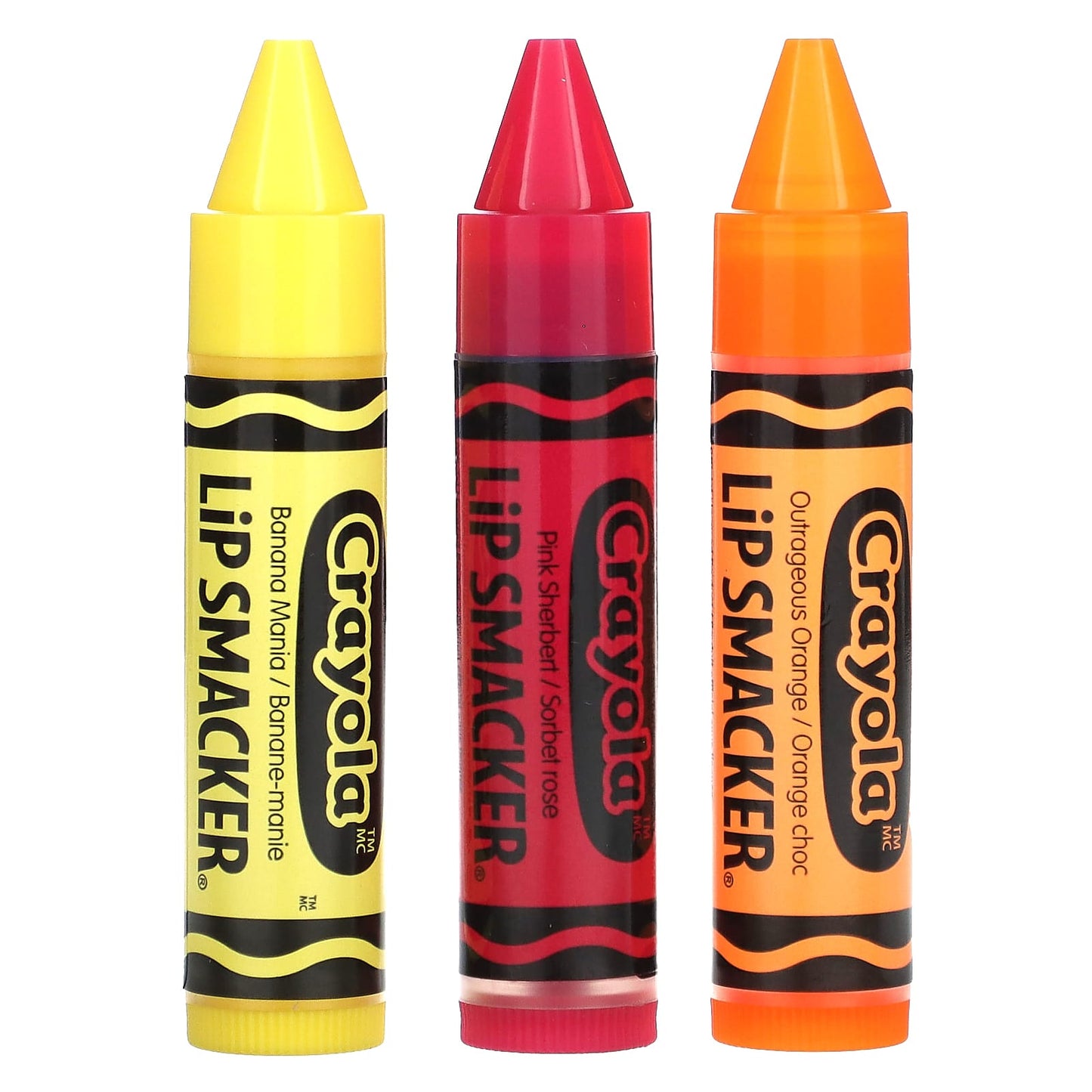 Lip Smacker, Crayola, Lip Balm, Variety Pack, 3 Pack, 0.14 oz (4 g) Each - Image 1