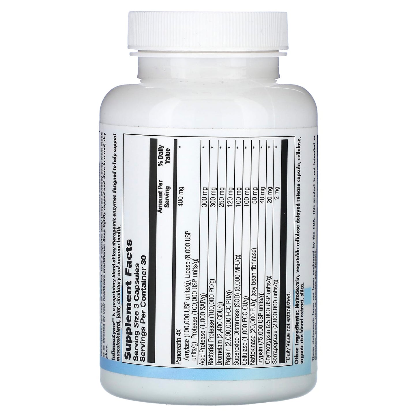 Nutra BioGenesis, InflamaZyme, 90 Capsules - Image 2