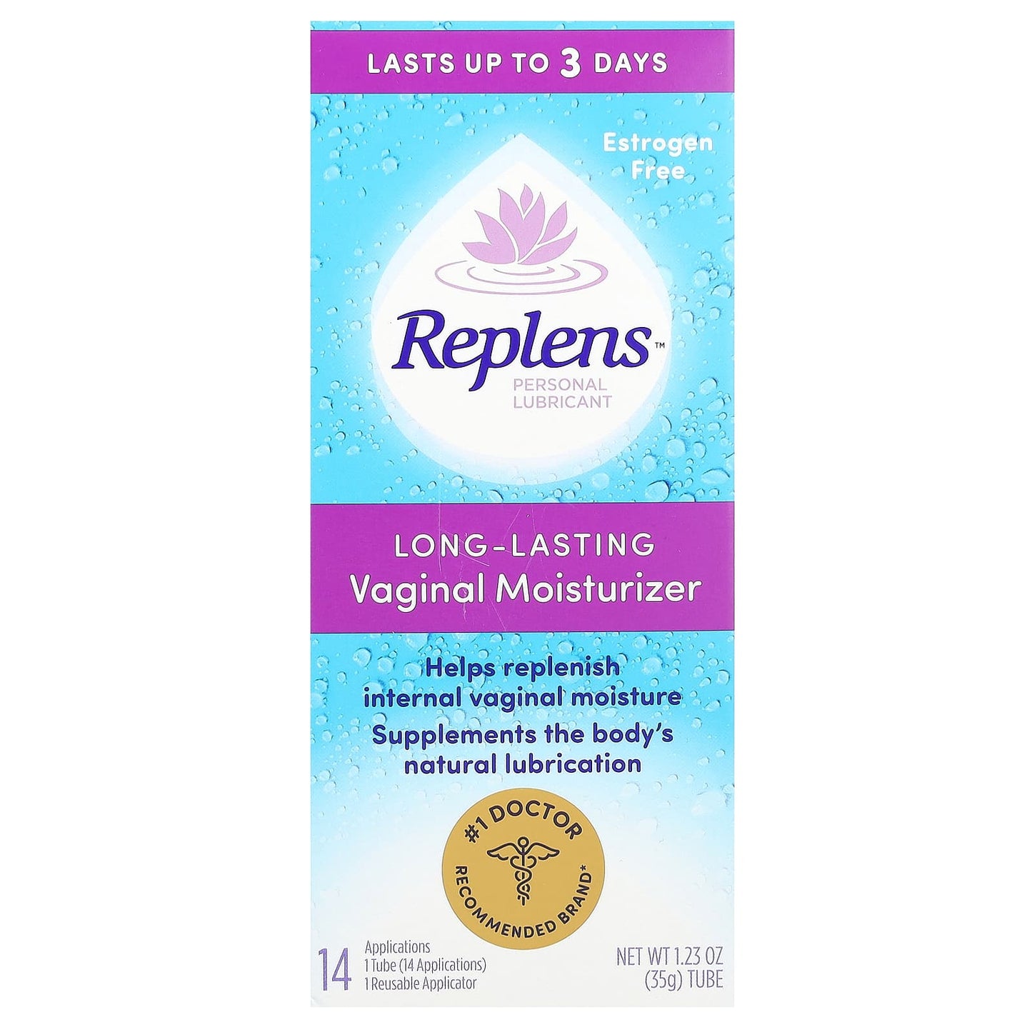 Replens, Long-Lasting Vaginal Moisturizer, 2 Piece Set - Image 2