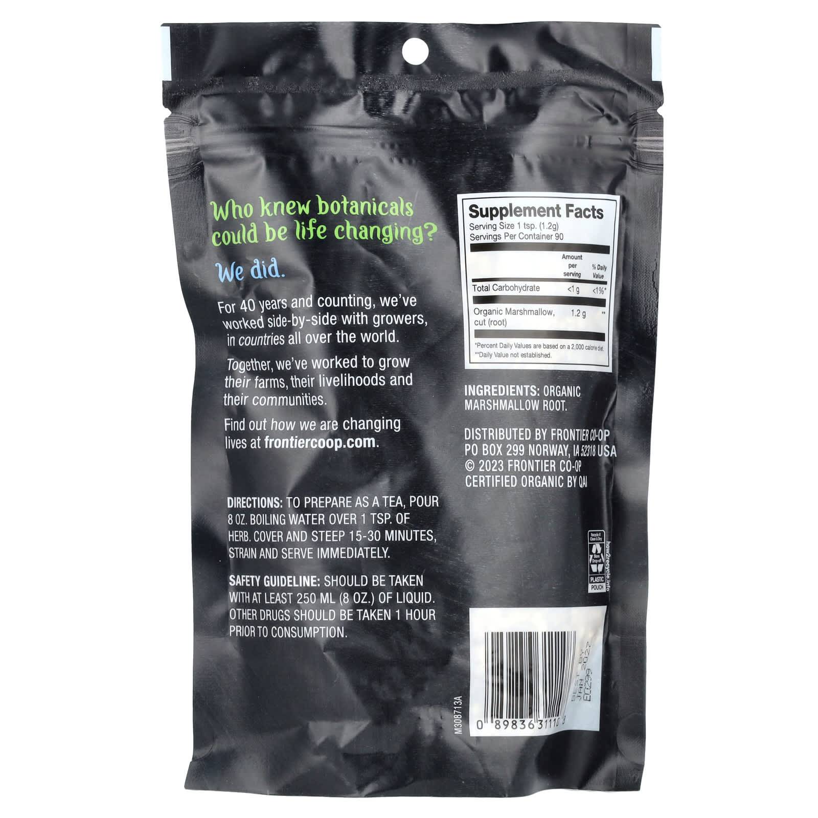 Organic Marshmallow Root Supplement by Frontier Co-op - 108g - Image 2