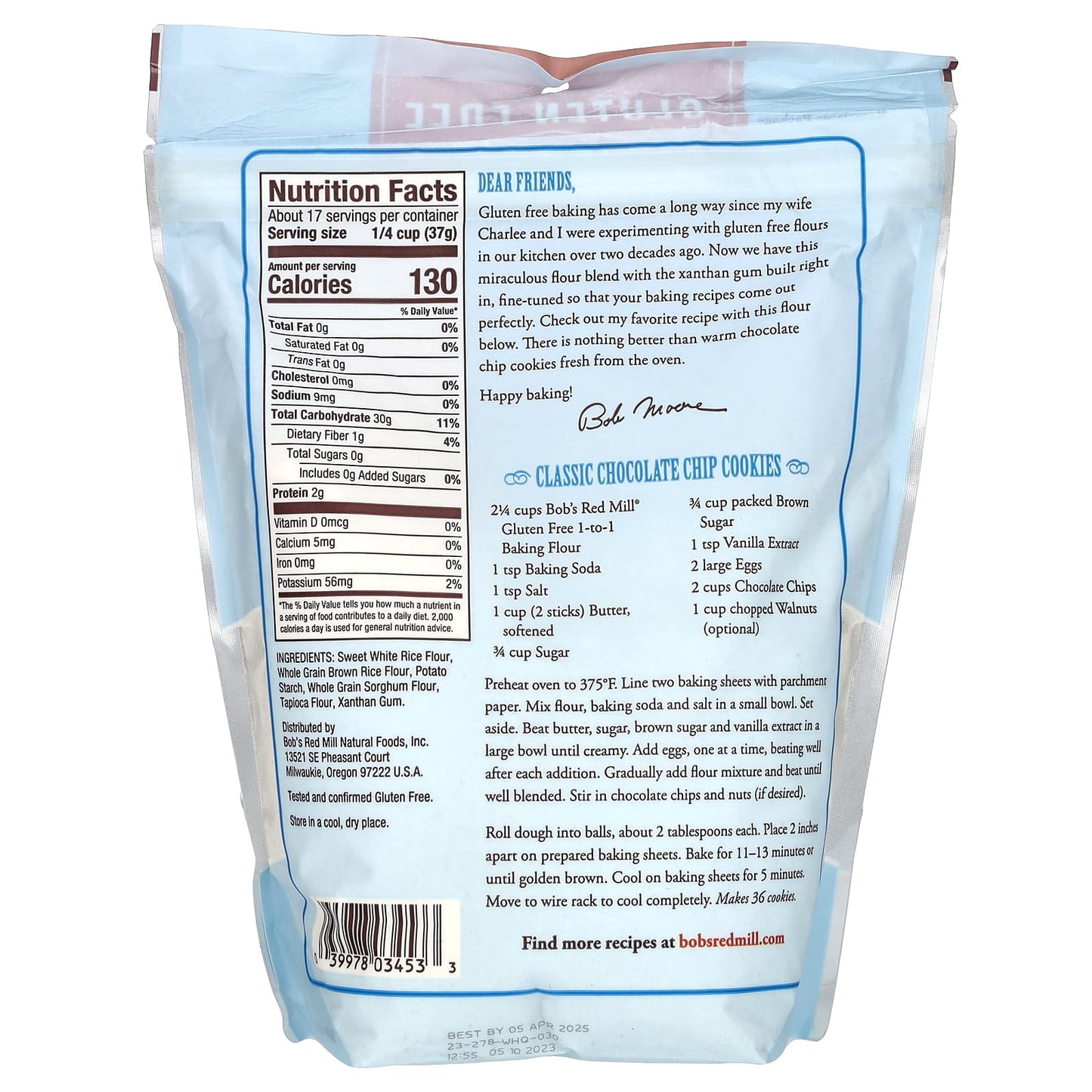 Gluten Free 1:1 Baking Flour by Bob's Red Mill, 22 oz - Image 2