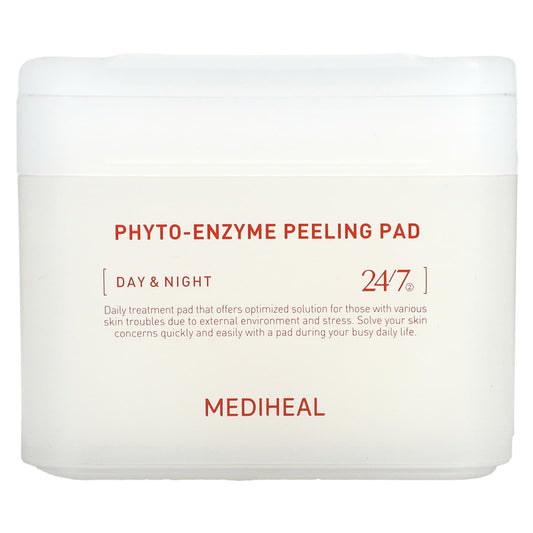 MEDIHEAL, Phyto-Enzyme Peeling Pad, Day & Night, 90 Pads, 6.76 fl oz (200 ml) - Image 1