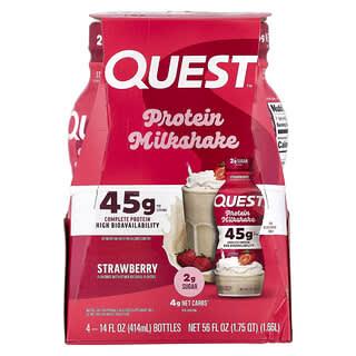 Strawberry Protein Milk Shake by Quest Nutrition | High Protein Low Carb