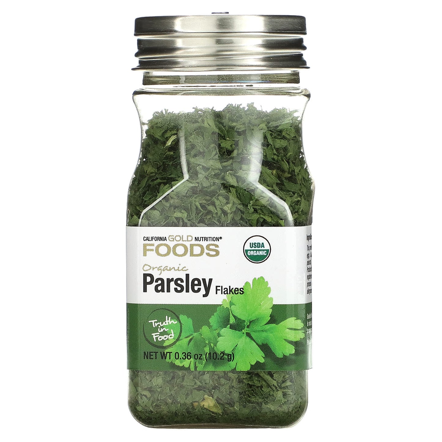 California Gold Nutrition Organic Parsley, 0.36 oz (10 g) - 100% Natural & Vegan - Image 1