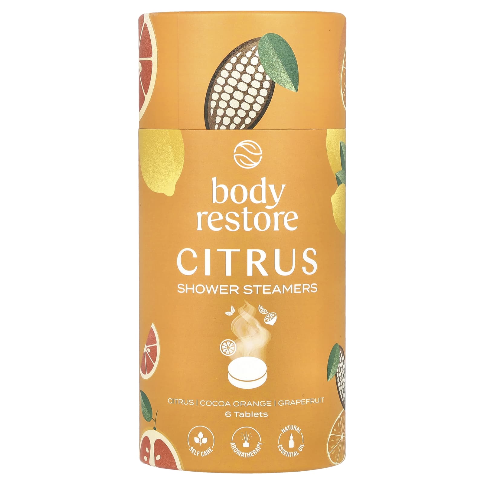 Citrus Body Restore Shower Steamer - 6 Tablets, 5.3 oz - Image 1