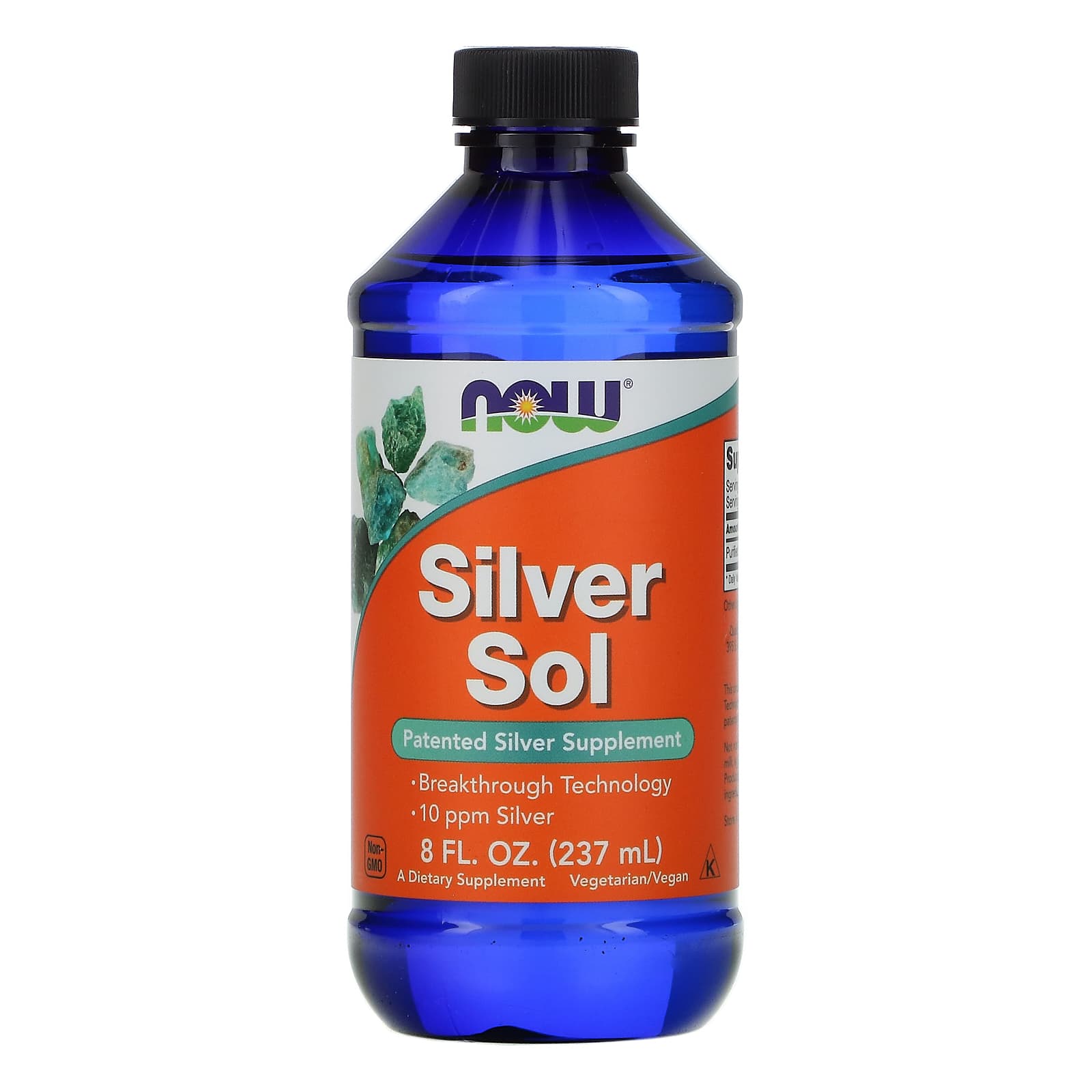 NOW Foods, Silver Sol, 50 mcg, 8 fl oz (237 ml) - Image 1