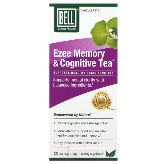 Ezee Memory & Cognitive Tea by Bell Lifestyle, 20 Tea Bags - Image 1
