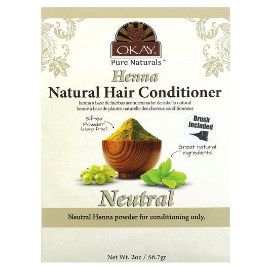 Okay Pure Naturals, Henna, Natural Hair Conditioner, Neutral, 2 oz (56.7 g) - Image 1