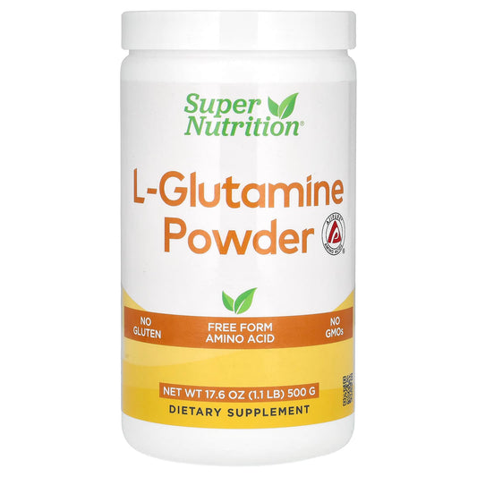Unflavored L-Glutamine Powder by Super Nutrition for Gut Health & Muscle - Image 1