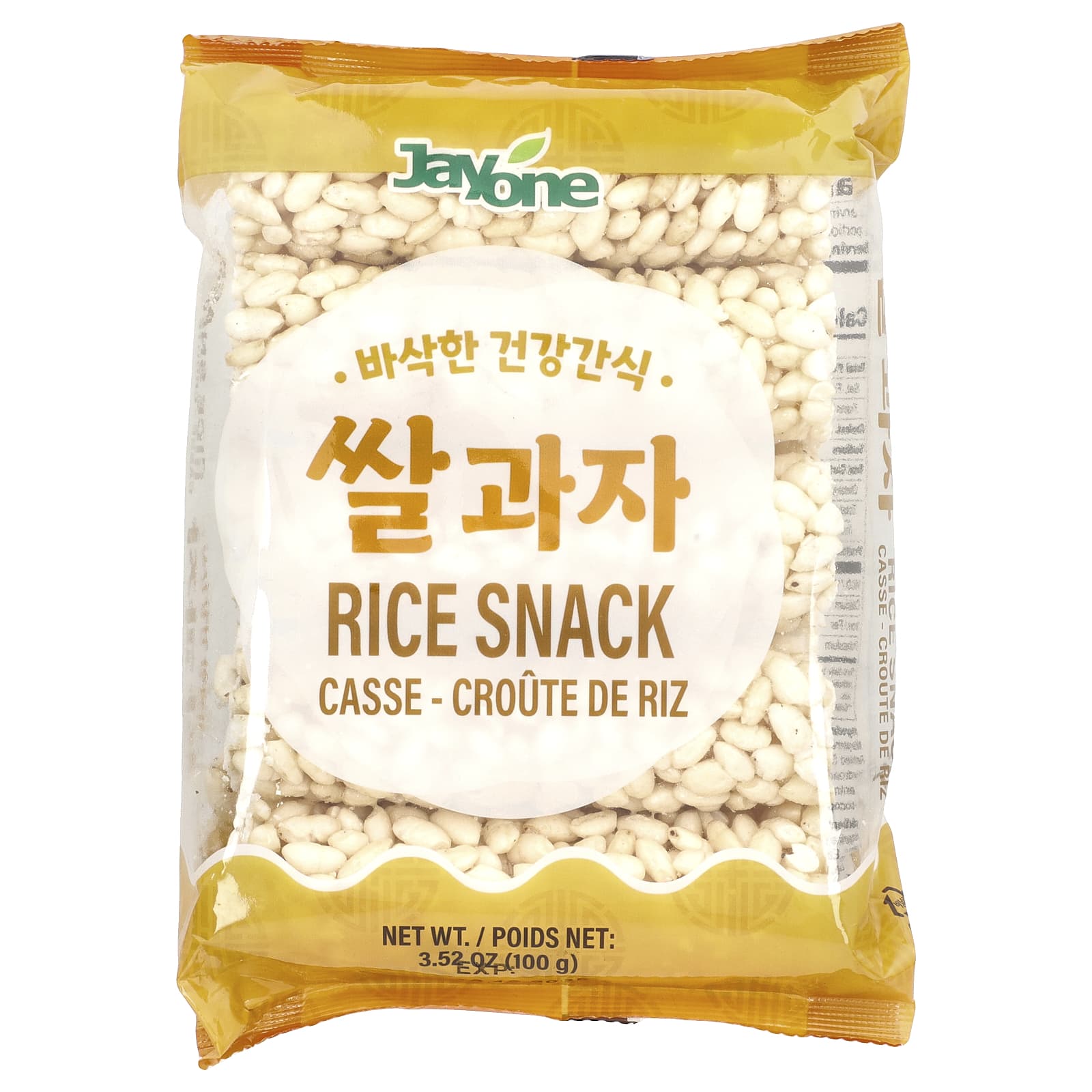 Jayone Korean Rice Snacks, Crunchy Delight, 3.52 oz (100 g) - Image 1