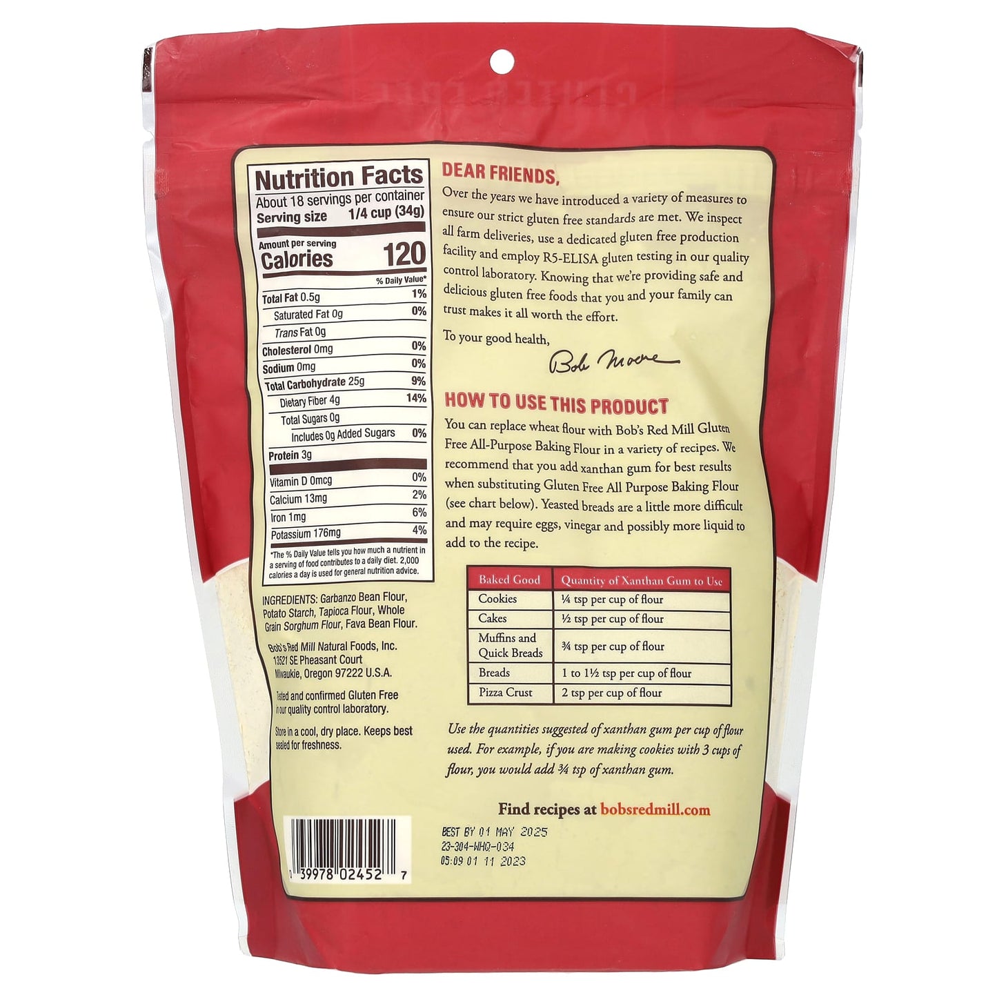 Gluten-Free All-Purpose Baking Flour by Bob's Red Mill - 22 oz - Image 2