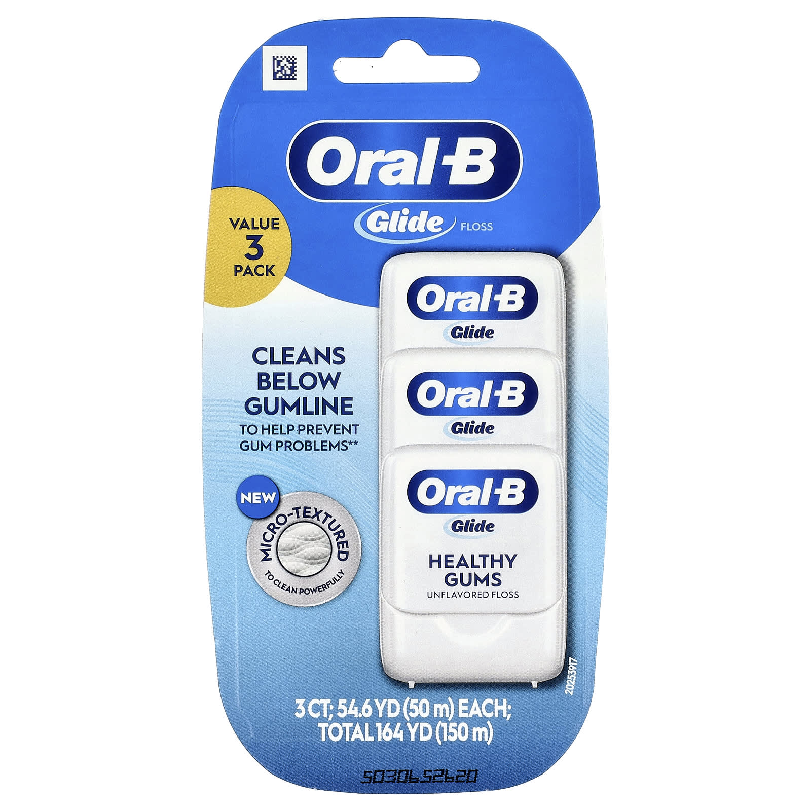Oral-B, Glide, Pro-Health, Original Floss, Unflavored, 3 Pack - Image 2