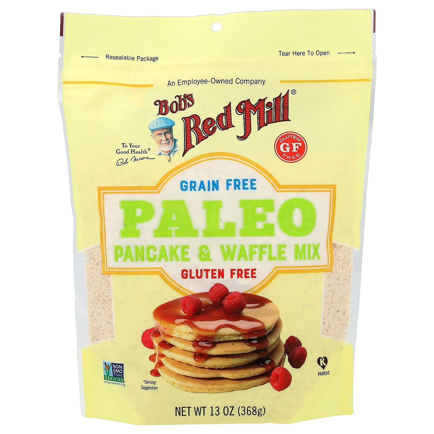 Paleo Pancake & Waffle Mix by Bob's Red Mill - Gluten Free, Non-GMO - Image 1