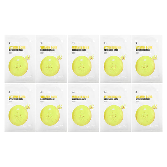 Medi-Peel, Vitamin Bomb Refreshing Beauty Mask, 10 Sheet Masks, 25 ml Each - Image 1