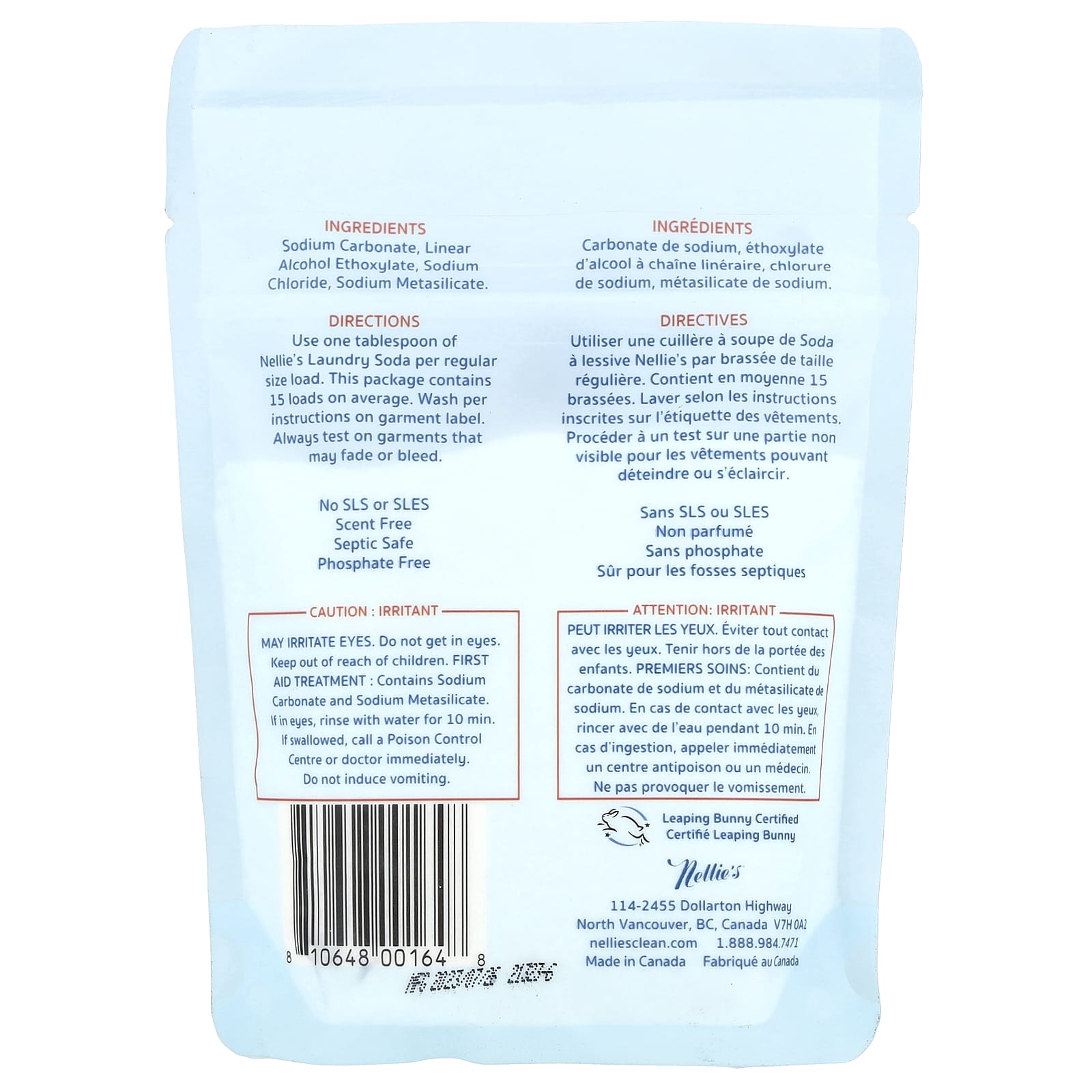 Nellie's, Laundry Soda, 15 Loads, 0.55 lb (250 g) - Image 2