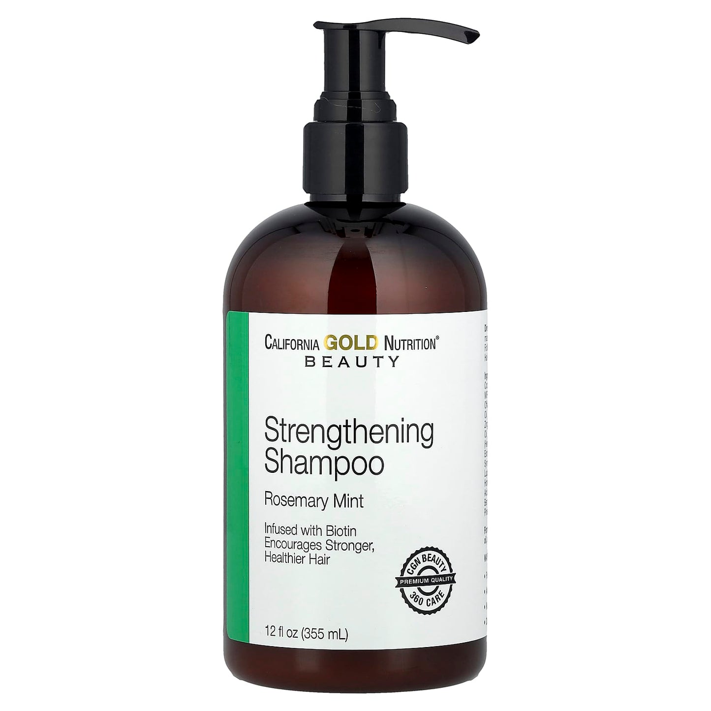 California Gold Nutrition Strengthening Shampoo with Biotin & Rosemary Mint - Image 1