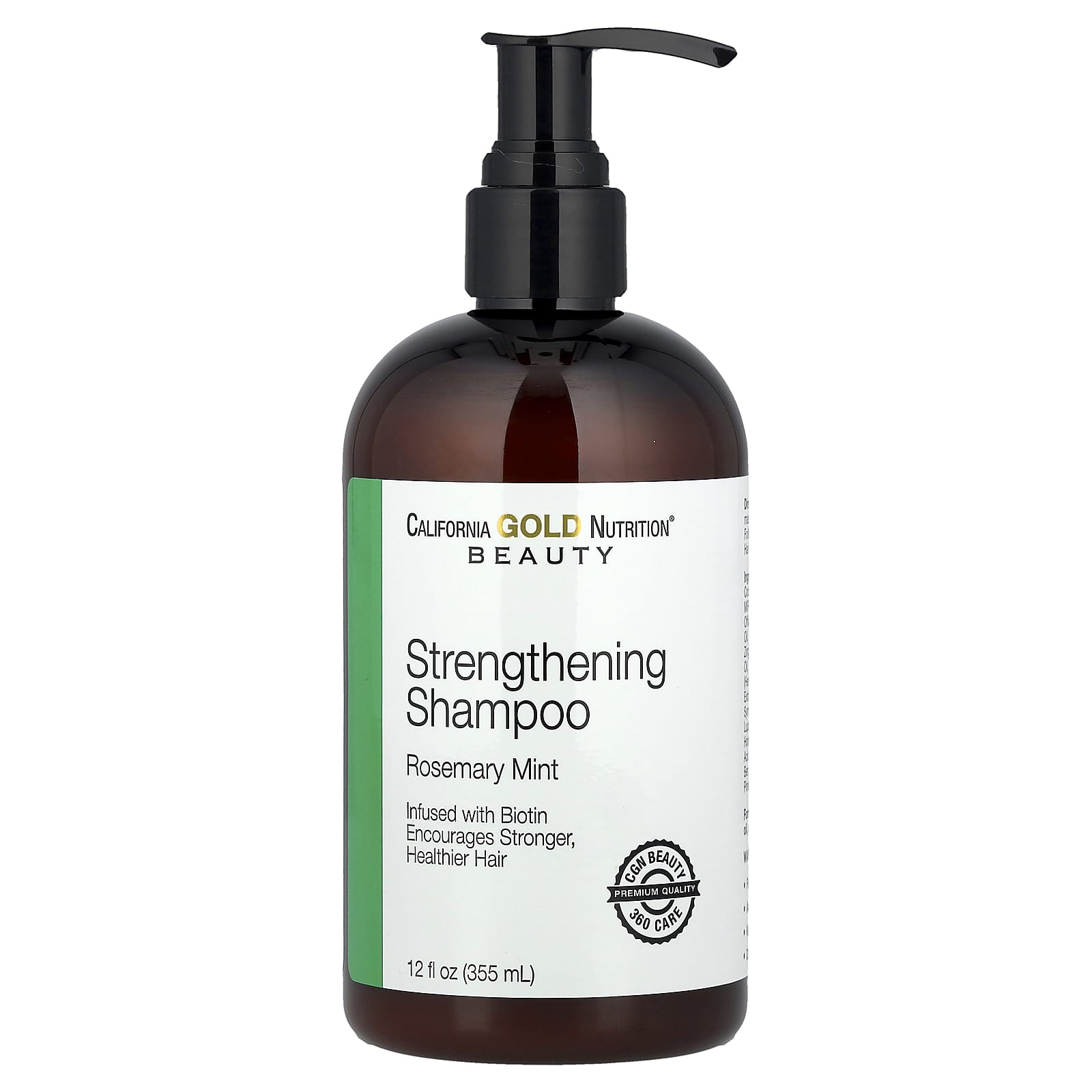 California Gold Nutrition Strengthening Shampoo with Biotin & Rosemary Mint - Image 1