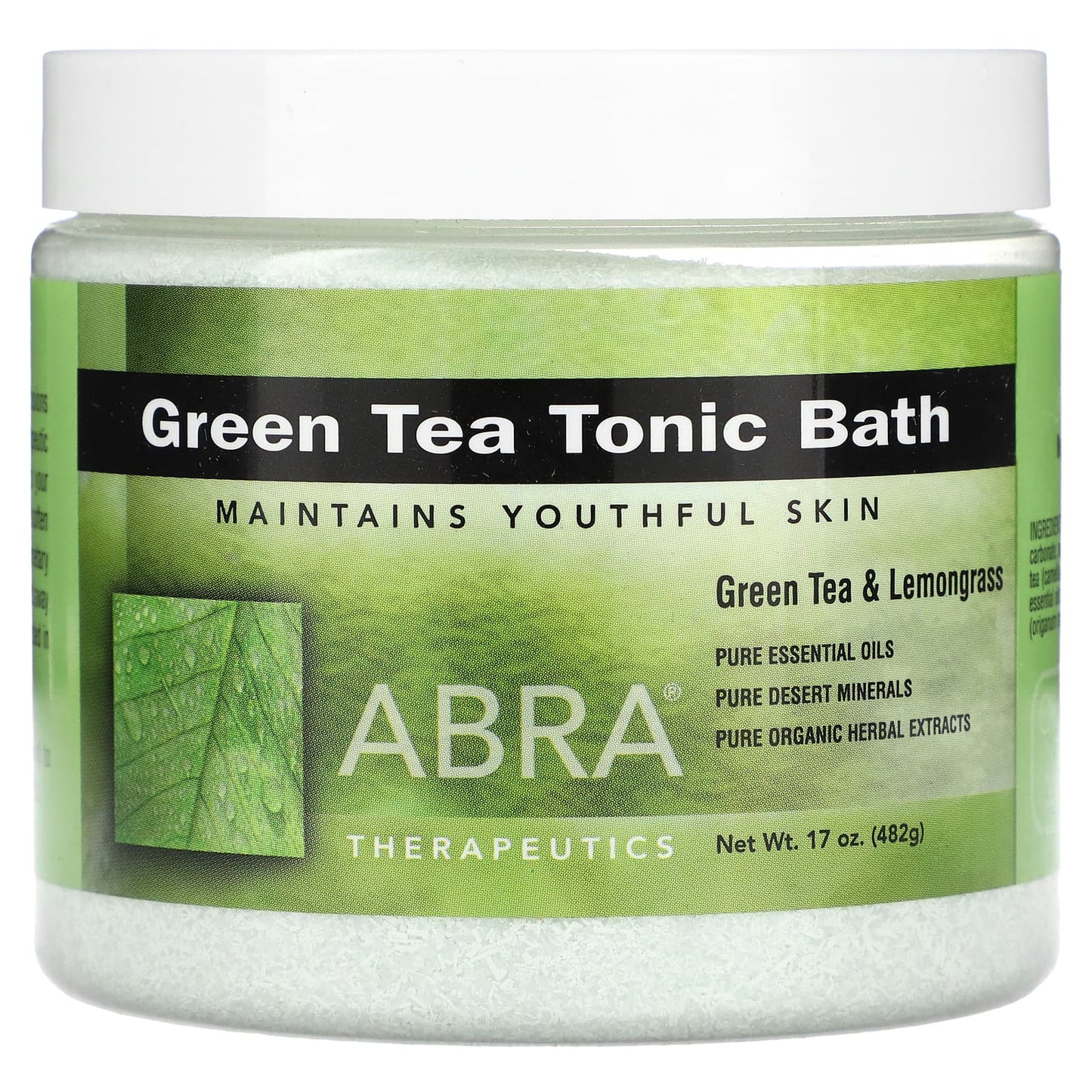 Green Tea Tonic Bath for Youthful Skin with Green Tea & Lemongrass - Image 1
