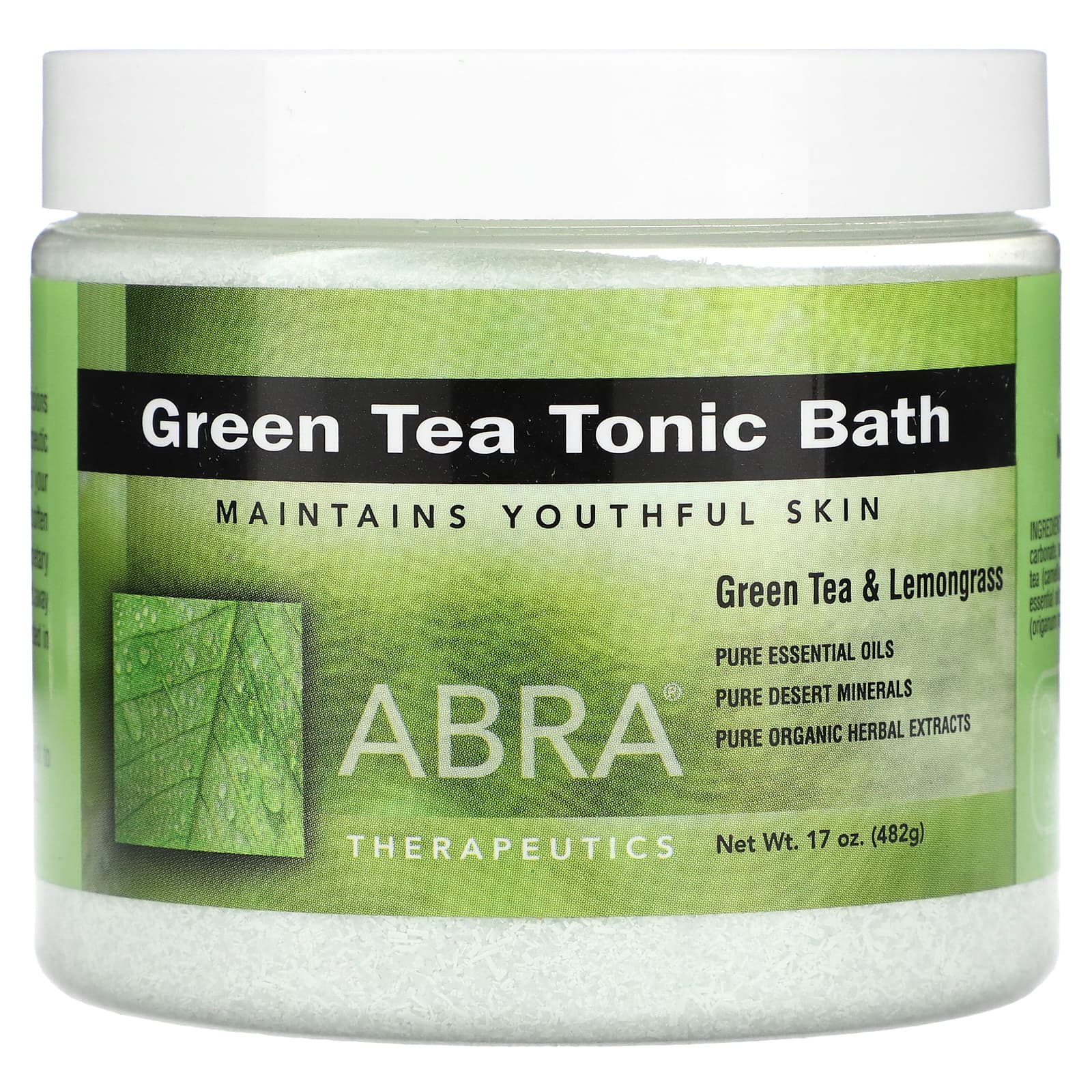 Green Tea Tonic Bath for Youthful Skin with Green Tea & Lemongrass - Image 1