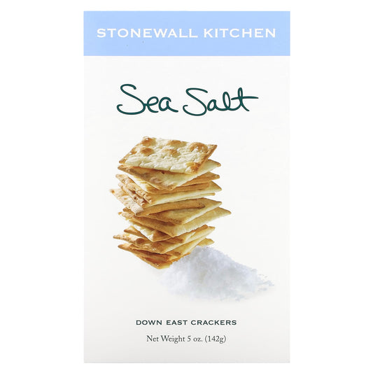 Stonewall Kitchen, Down East Crackers, Sea Salt, 5 oz (142 g) - Image 1