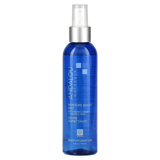 Andalou Naturals Moisture Boost Mist 6 fl oz - Hydrating Facial Spray - Image 1