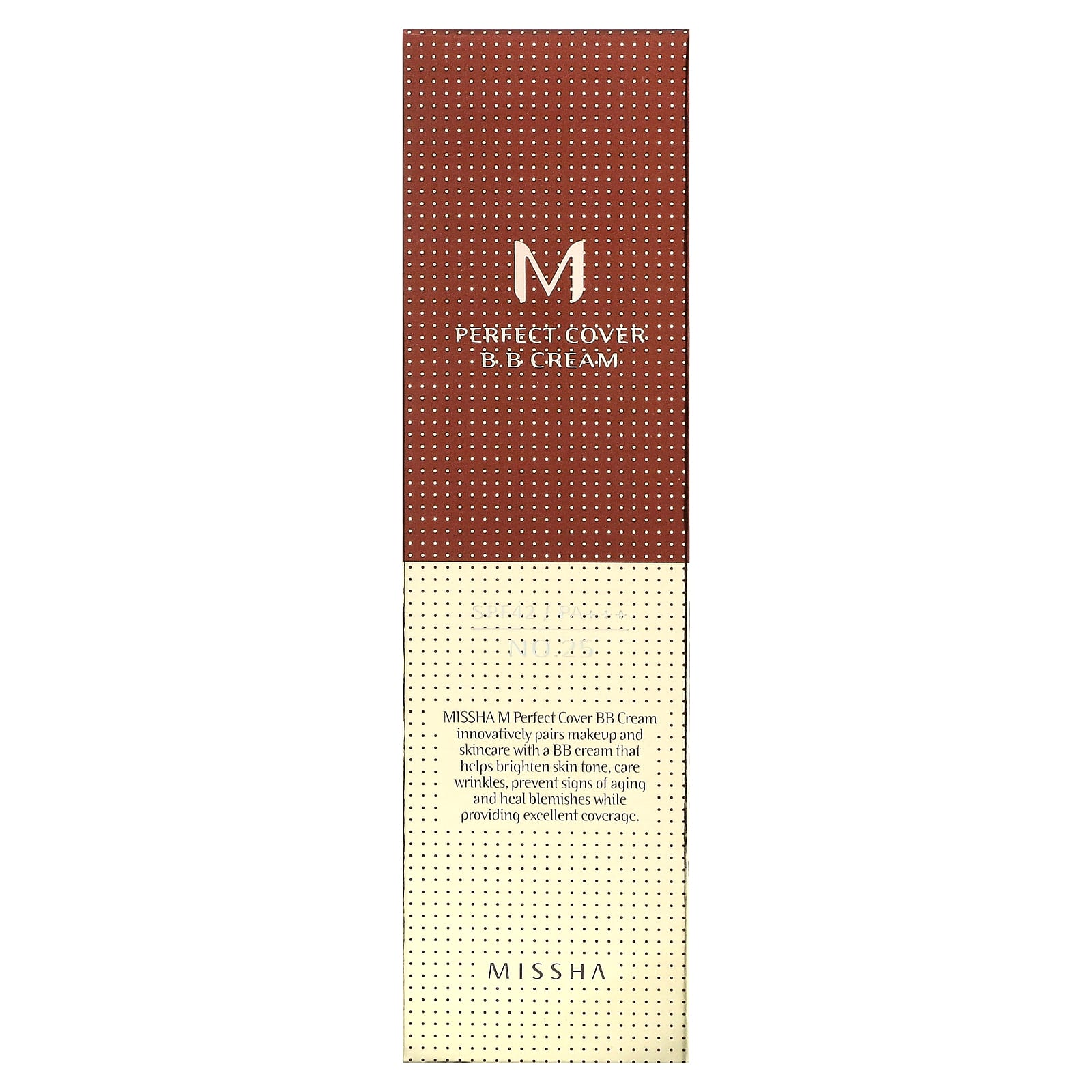 Missha, M Perfect Cover B.B Cream, SPF 42 PA+++, No. 25 Warm Beige, 1.7 oz (50 ml) - Image 2