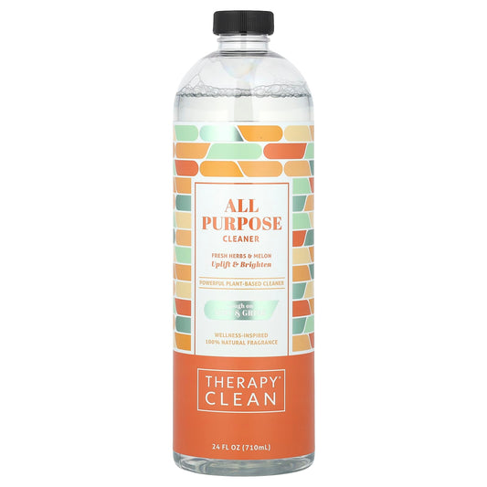 Therapy Clean, All Purpose Cleaner, Fresh Herbs & Melon, 24 fl oz (710 ml) - Image 1