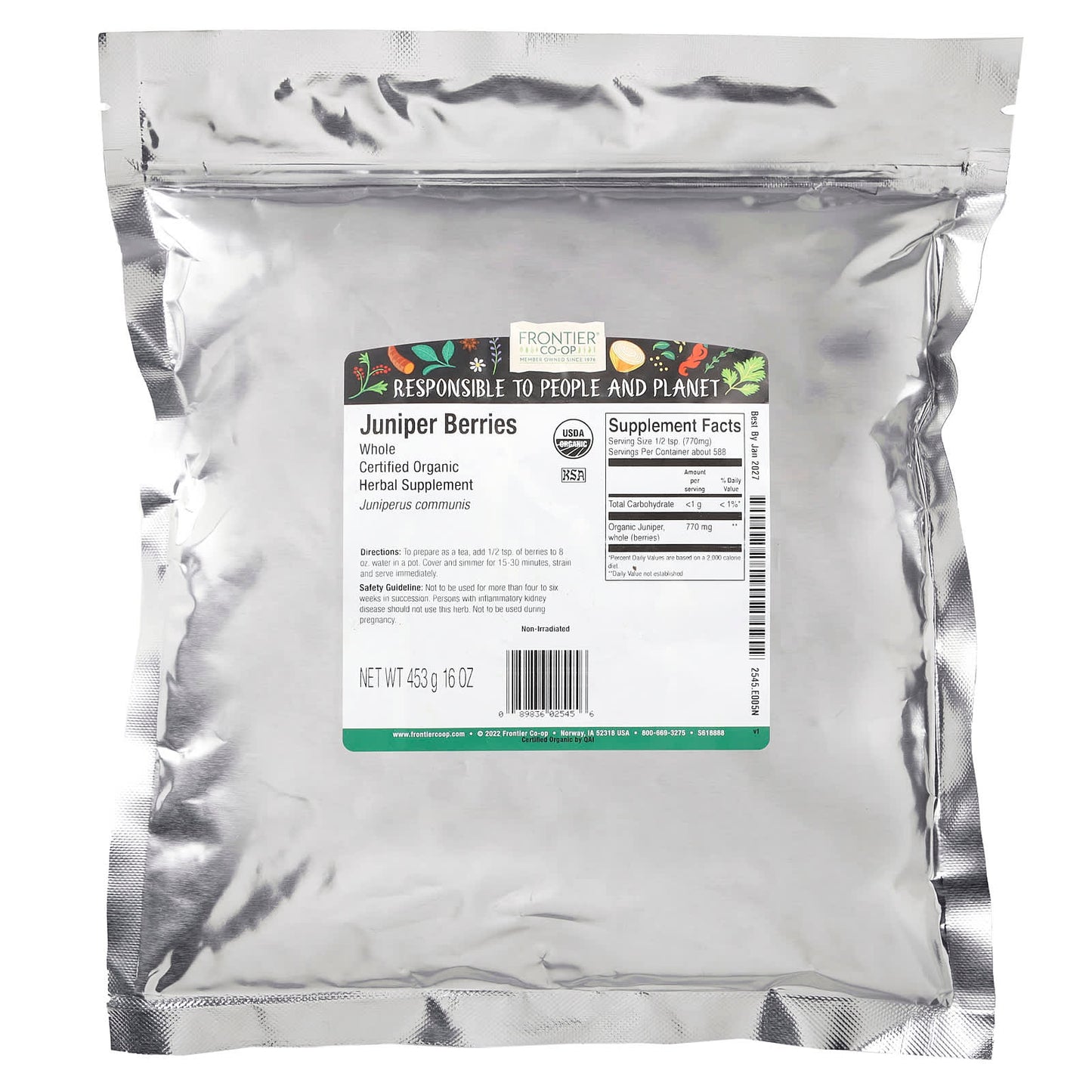 Frontier Co-op Organic Whole Juniper Berries for Tea & Cooking - Image 2