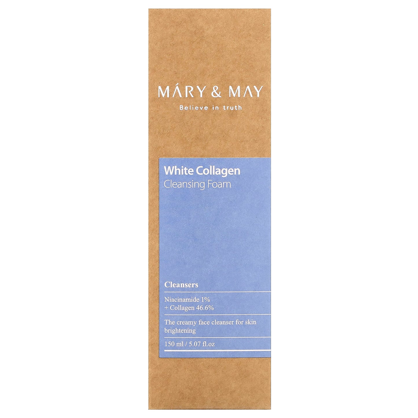 Mary & May, White Collagen, Cleansing Foam, 5.07 fl oz (150 ml) - Image 2
