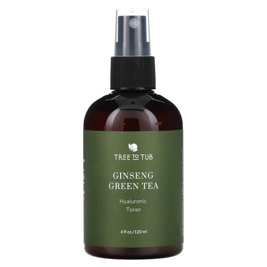 Tree To Tub, Hydrating Alcohol Free Facial Toner Spray, Witch Hazel, Rose Water, Green Tea, for Dry, Sensitive Skin, 4 fl oz (120 ml) - Image 1