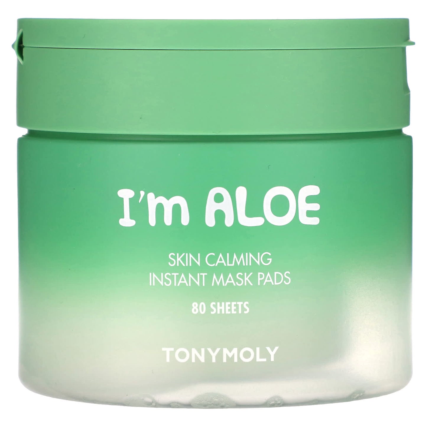 TonyMoly, I'm Aloe, Skin Calming Instant Beauty Mask Pads, 80 Sheets, 4.23 oz (120 g) each - Image 1