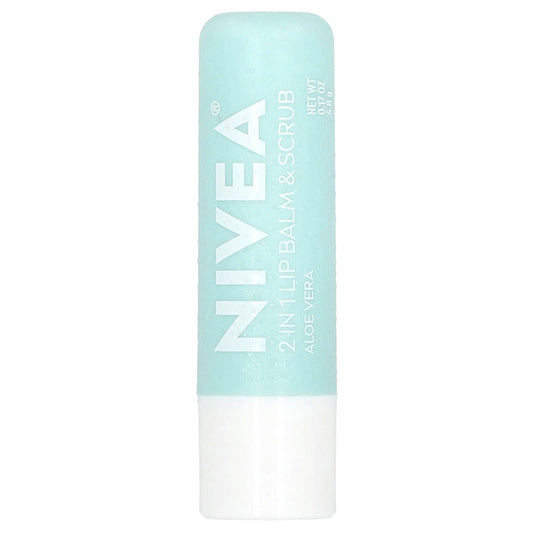 Nivea, 2 In 1 Lip Balm & Scrub, Aloe Vera, 0.17 oz (4.8 g) - Image 1