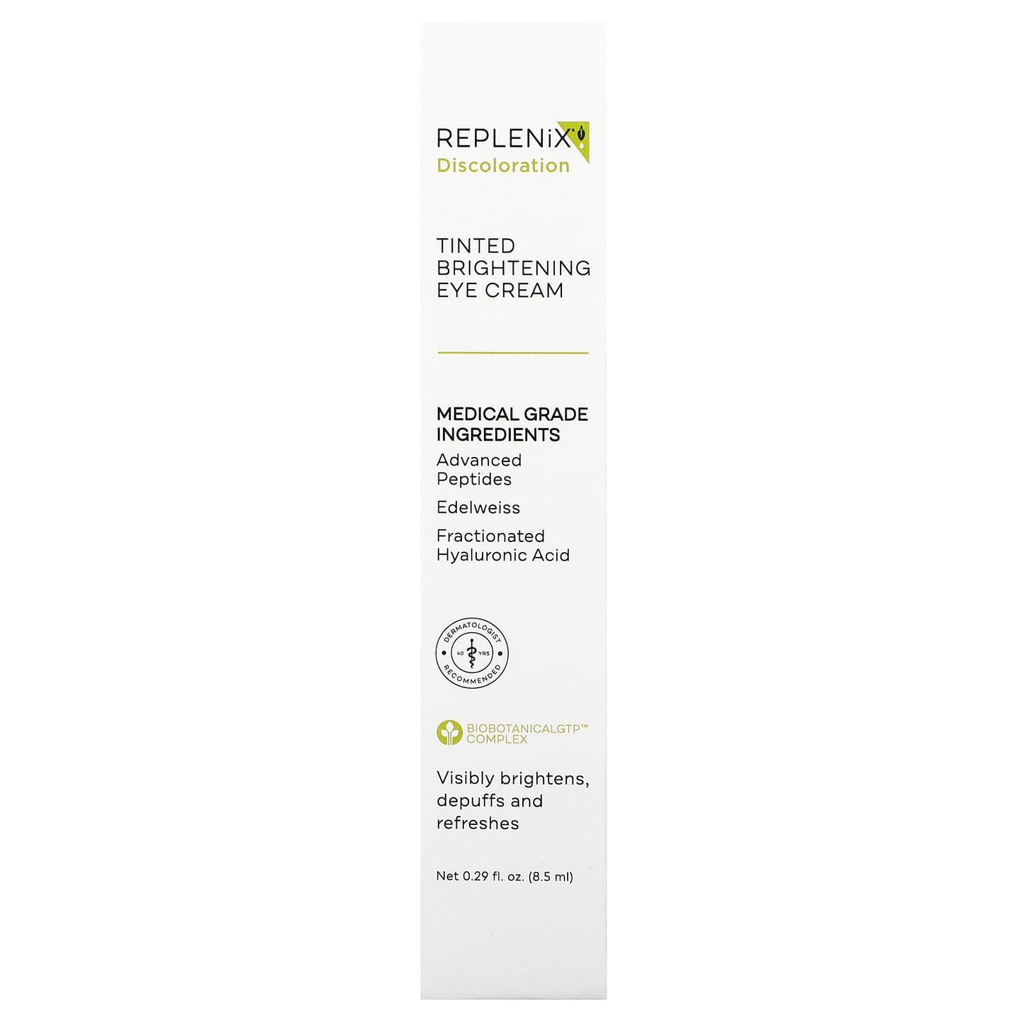 Replenix, Discoloration, Tinted Brightening Eye Cream, Fragrance Free , 0.29 fl oz (8.5 ml) - Image 2