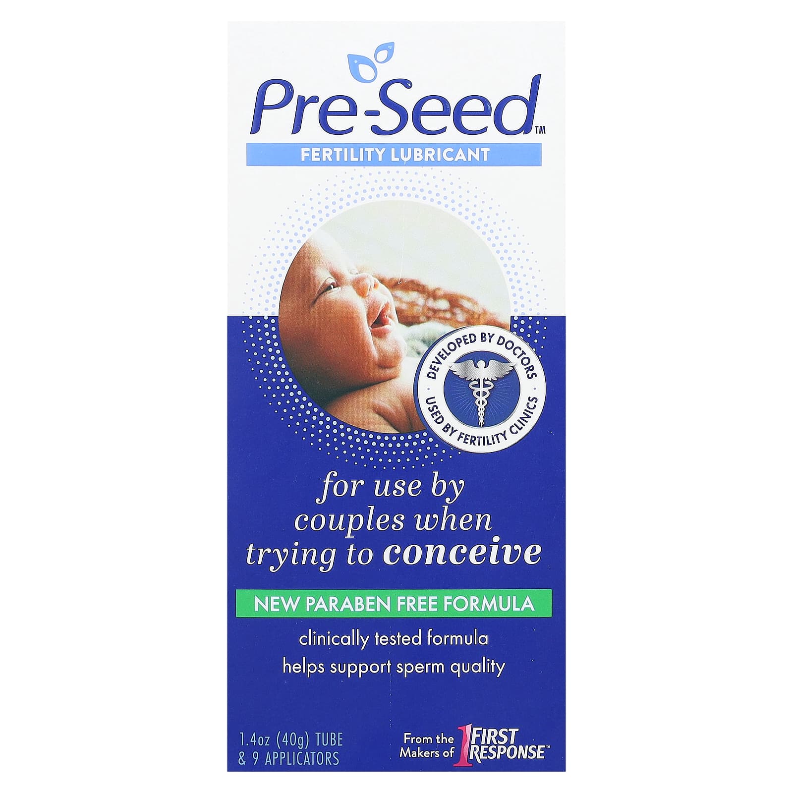 Pre-Seed, Fertility Lubricant, 9 Applicators, 1.4 oz (40 g) - Image 1
