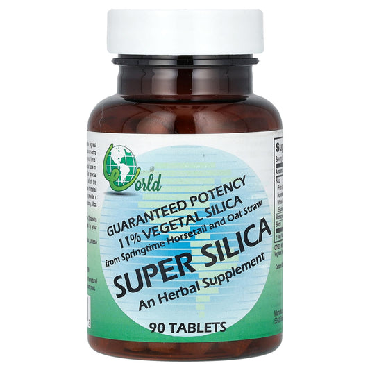 World Organic, Super Silica, 90 Tablets - Image 1
