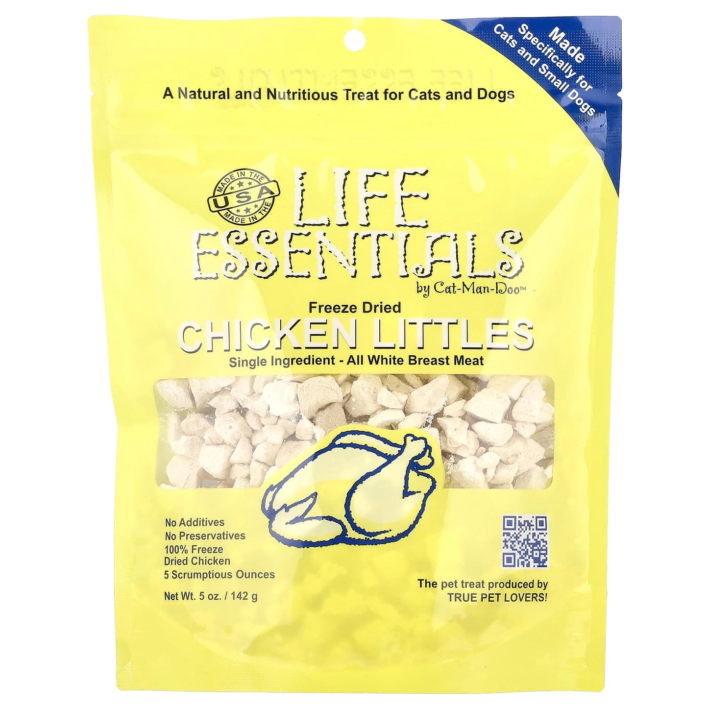 Cat-Man-Doo Freeze Dried Chicken Littles for Cats & Dogs - Image 1