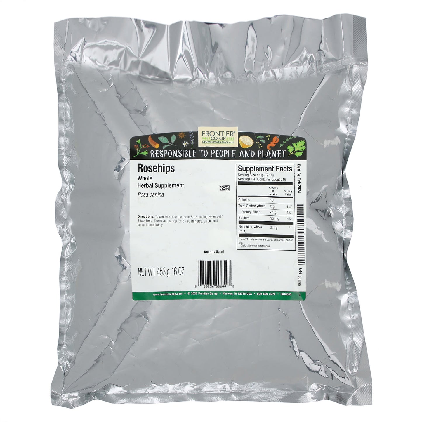 Bulgarian Rosehips by Frontier Co-op - 16 oz (453g) - Whole Rosehips - Image 2