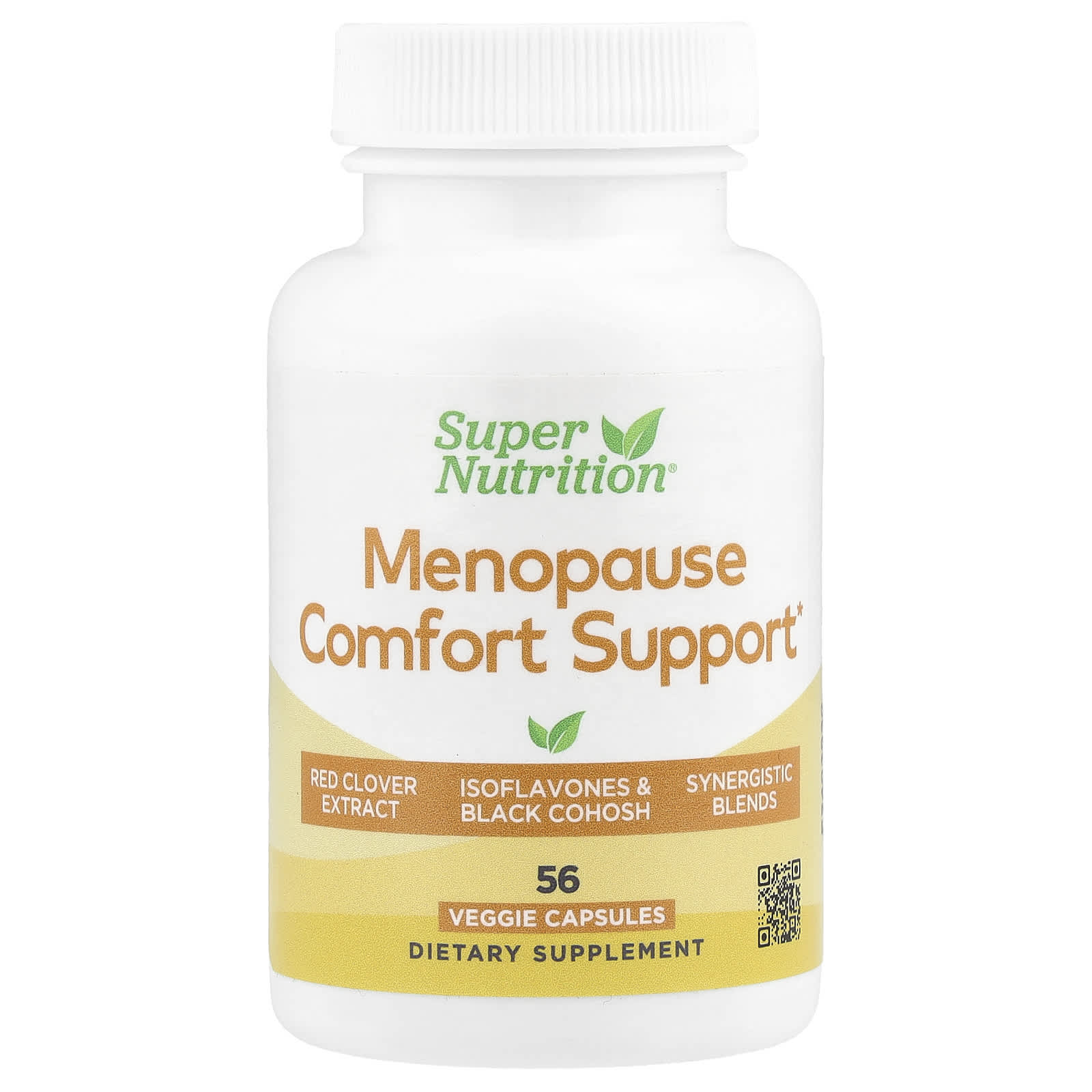 Menopause Relief Supplement with Folate, Red Clover & Soy Isoflavones - 56 Capsules - Image 1