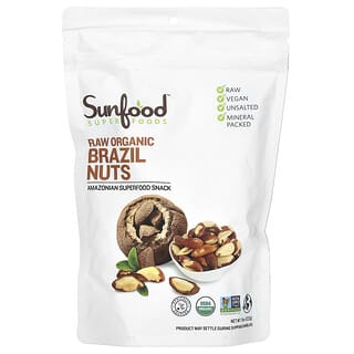 Raw Organic Brazil Nuts, 8 oz (227g) - Selenium Rich Snack