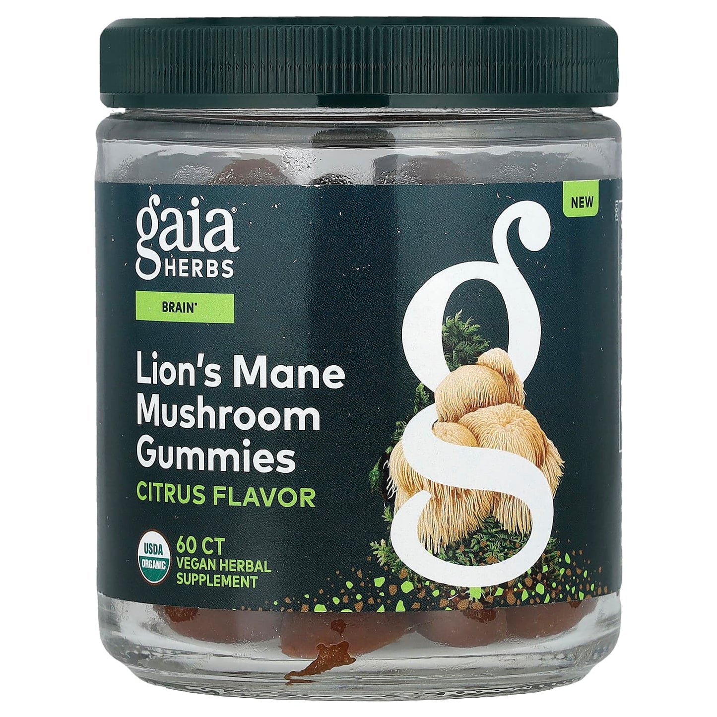 Lion's Mane Mushroom Gummies for Brain Health - Citrus Flavor - Image 1