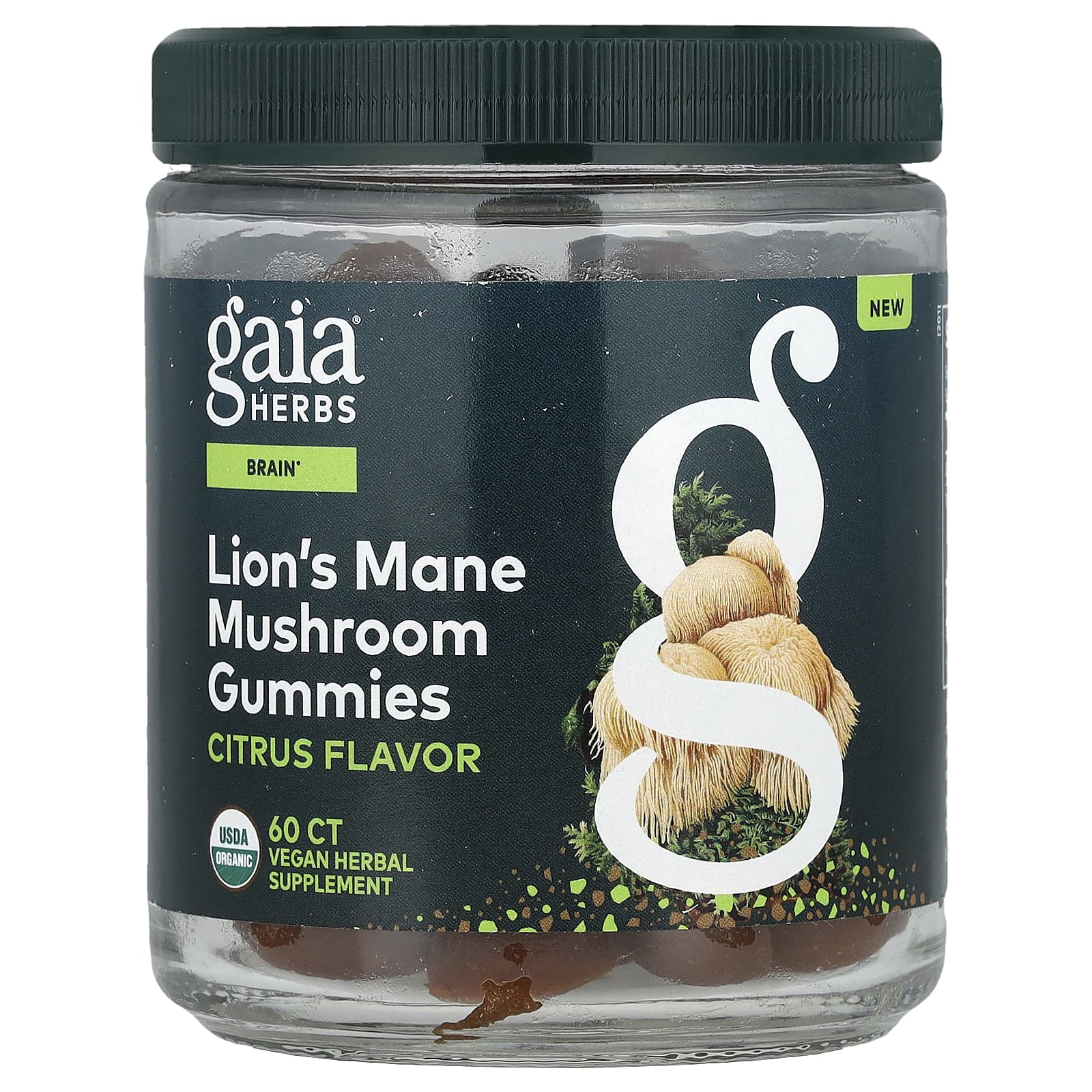 Lion's Mane Mushroom Gummies for Brain Health - Citrus Flavor - Image 1