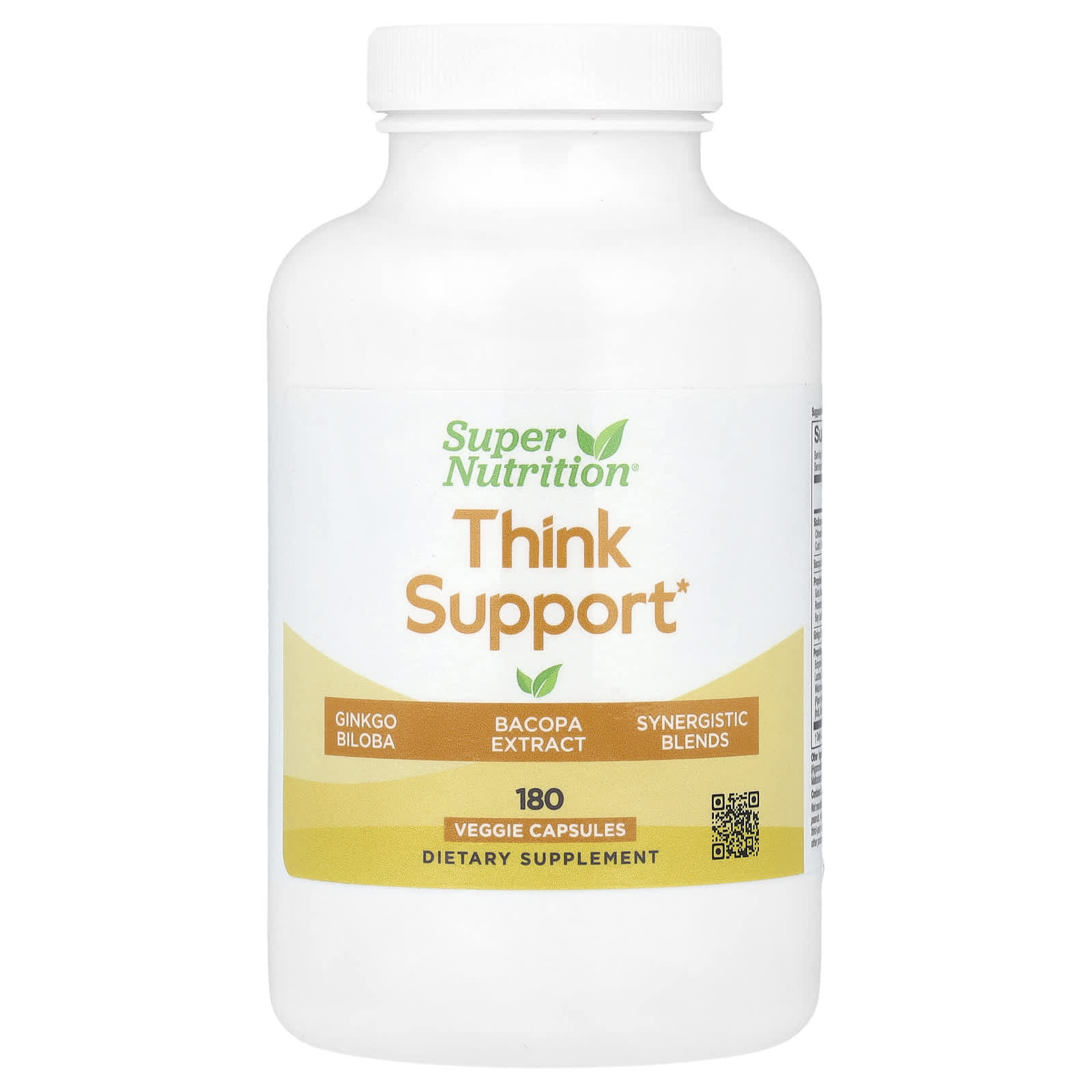 Think Support Brain Health Supplement with Bacopa & Ginkgo Biloba - Image 1