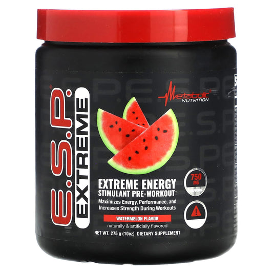 Metabolic Nutrition, E.S.P. Extreme Energy Stimulant Pre-Workout, Watermelon, 10 oz (275 g) - Image 1