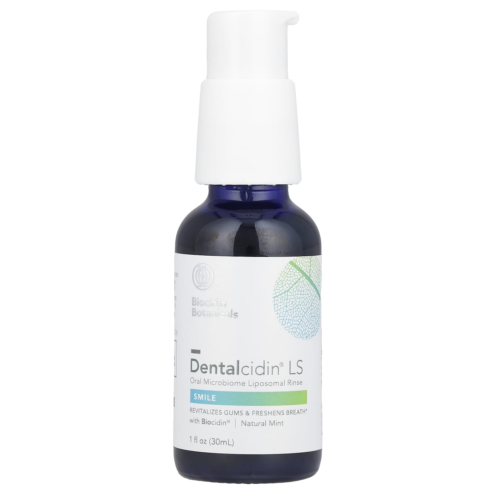 Natural Periodontal Support with Biocidin Dentalcidin LS Mint, 1 fl oz - Image 1