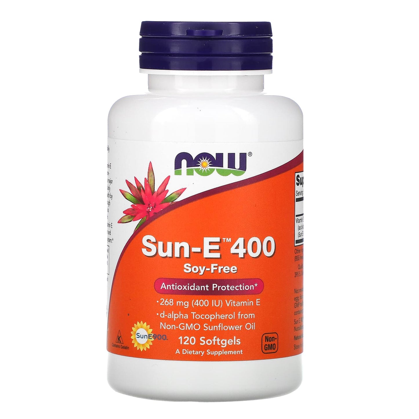 NOW Foods, Sun-E 400, 268 mg (400 IU), 120 Softgels - Image 1