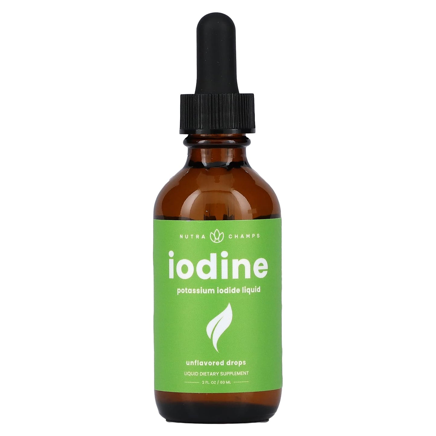NutraChamps, Iodine Liquid Drops, Unflavored, 2 fl oz (60 ml) - Image 1