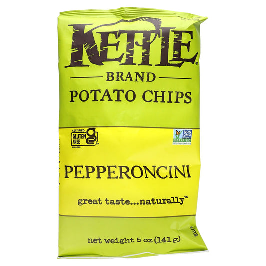 Kettle Foods, Potato Chips, Pepperoncini, 5 oz (141 g) - Image 1