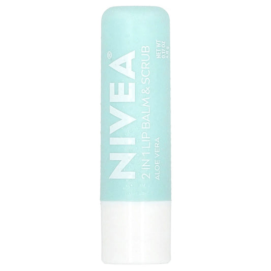 Nivea, 2 In 1 Lip Balm & Scrub, Aloe Vera, 0.17 oz (4.8 g) - Image 1
